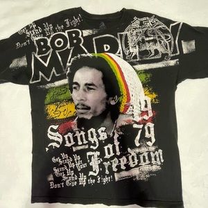 y2k ZION Bob Marley t-shirt